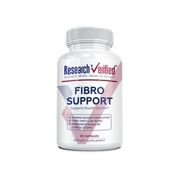 Research Verified Fibro Support - 90 Capsules - MSM, Magnesium, Vitamin D3, BioPerine - 1 Month Supply - Vegan