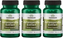 Swanson Ashwagandha Extract-Natural Supplement Promoting A Healthy Stress Response, Energy Support & Nervous System Health-Ayurvedic Supplement for Natural Wellness-(60 Capsules, 450mg Each) (3 Pack)