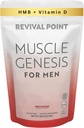 Muscle Genesis HMB and Vitamin D3 Supplement with Clinically Studied myHMB, Calcium and VIT C – 5000mg Per Serving – Promotes Recovery, Lean Muscle Mass, and Healthy Aging in Men