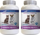 Dog probiotics and Digestive enzymes Powder - PROBIOTICS for Pets - Dogs Cats - Bad Gas and Breath Treats - Advanced Immune Boost - Dog probiotics for Bad Breath - 2 Bottles (120 Treats)