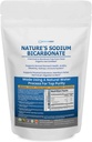 Nature’s Sodium Bicarbonate Organic Use Aluminum Free Baking Soda. No Chemical Pure Baking Soda Powder For Health & Wellness. Sodium Bicarbonate 2 lb