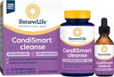 Renew Life Adult Cleanse - CandiSmart - 15-Day Yeast Cleansing Program - 2-Part Kit - Gluten & Dairy Free - 60 Vegetarian Capsules + 1 Fl. Oz. Tincture