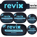 REVIX Ice Packs for Injuries, 5 Pack Hot & Cold Gel for Knee & Back