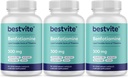 Benfotiamine 300mg (180 Vegetarian Capsules) (60x3) No Stearates - No Silicon Dioxide - Vegan - Non GMO - Gluten Free