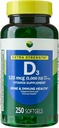 Vitamin D3 5000 IU (125 mcg) Softgels – High Potency Vitamin D Supplement – Supports Bone & Immune Health – Easy-to-Swallow – 250 Softgels