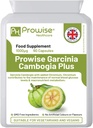 Garcinia Cambogia 1000mg 60 Capsules - UK Manufactured | GMP Standards by Prowise Healthcare - Suitable for Vegetarians & Vegans