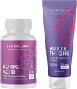 Boric Acid Vaginal Suppositories Odor Control - Butt & Thighs Acne Cream Clearing for Pimples - Bundle