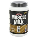 Muscle Milk Genuine Protein Powder, Chocolate, 2.47 Pound, 16 Servings, 32g Protein, 3g Sugar, Calcium, Vitamins A, C & D, NSF Certified for Sport, Energizing Snack, Packaging May Vary