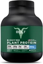 Bolt Biozyme Plant Protein | Vegan Protein with Superfood Phycocyanin and Ayurvedic Herbs | Complete Amino Acid Profile for Muscle Support and Recovery | 2Lb/32oz, 26 Servings | Madagascar Vanilla