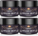 Ajoblanco 600mg Natural Himalayan Organic Shilajit Resin - Himalayan Gold Shilajit Resin with Organic Ayurvedic Blend in High Potency for Energy, Strength & Immunity, Pack of 4