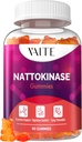 VAITE Nattokinase Supplement 2000 FU (Fibrinolytic Units) 100mg - Enzyme Supplement, Vegan Formula, Supports Health, Double Strength, Non-GMO, Soy Free, Gluten Free, 60 Vegetarian Gummies