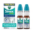Vicks Sinex Severe Allergy & Sinus Nasal Spray, Original Ultra Fine Mist, Decongestant Relief from Nasal Congestion, Sinus Pressure Relief, 265 Sprays (2 Count)