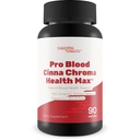 Pro Blood Cinna Chroma Health Max - Natural Blood Health Support with Cinnamon, Turmeric, Berberine, Vitamin D, Vitamin C, Zinc & More - Promote Balanced Blood Health & Improved Blood Flow