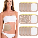 Castor Oil Pack Wrap, Castor Oil Patches Disposable, Organic Cotton Self-Adhesive Pads, Portable Anti Leakage No Wash