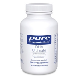 Pure Encapsulations DHA Ultimate | Eco-Friendly Supercritical CO2 Extracted DHA Fish Oil Concentrate | 120 Softgel Capsules
