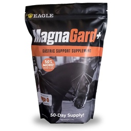 Plus Gastric Support Supplement for Horses with Omega 3s | Relieves Ulcers, Calming Supplement, Magnesium & Other Vital Minerals | Powder, 6 Pound Bag, 45-Day Supply | by Eagle Equine