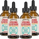 Liposomal Glutathione Liquid 2000MG – Antioxidant Detox Supplement for Women & Men, Aging Defense, Liver Function & Energy, with Hyaluronic Acid + Aloe Vera + Vitamin C, Natural & Vegan, 8 FL.OZ
