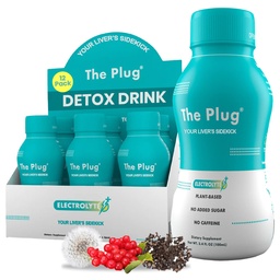 The Plug Liver Cleanse Detox & Repair Drink Electrolytes Organic Herbal Liquid Detoxify Body Plants Supplement Support Weight Loss Natural Health Hydrate Sports Energy Immunity Shots Minerals Vitamins